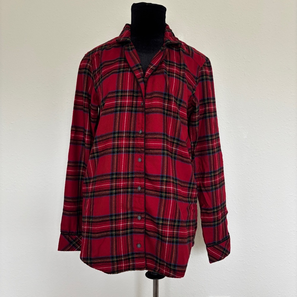 Abercrombie & Fitch Red Flannel Plaid Sleep Top